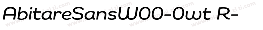 AbitareSansW00-0wt R字体转换